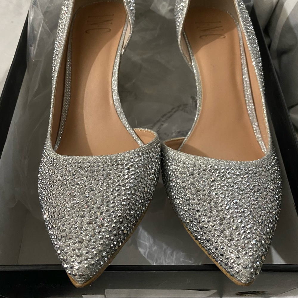 Studded Silver Pumps - image 2